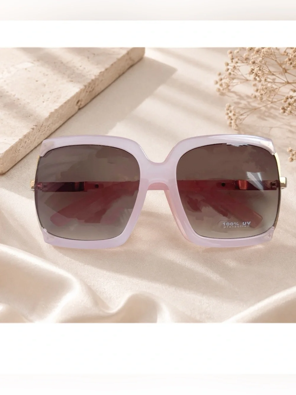 Stylish Pink Sunglasses uv protection